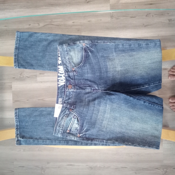 Volcom Relaxed Fit Denim Jeans - Dark Blue - Picture 1 of 5